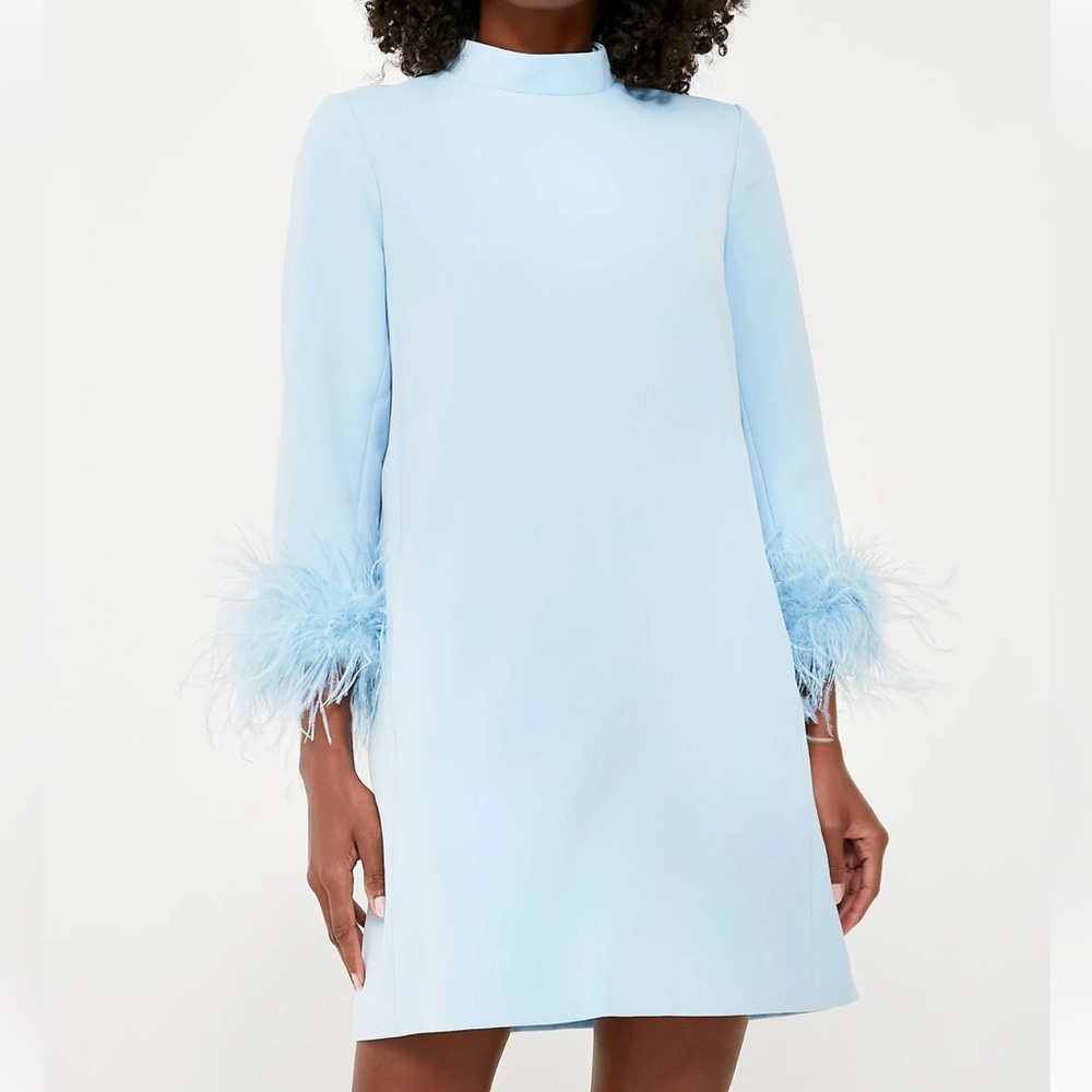 TUCKERNUCK Light Blue Feather Mod Ellie Dress